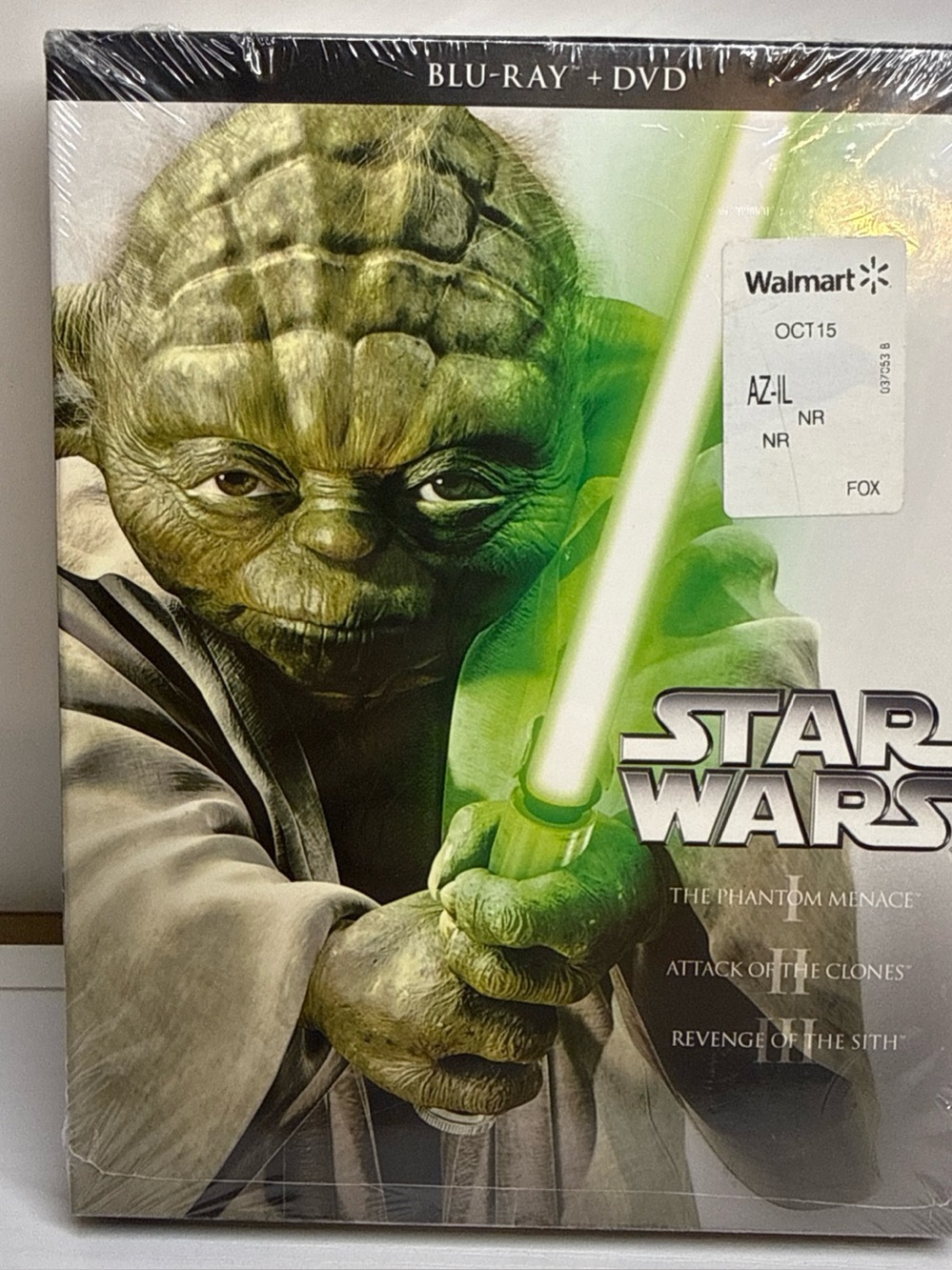 The Star Wars Prequel Trilogy Episodes I II III Blu-ray and DVD Combo 6 Disc set